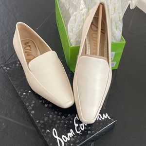 Brand new in box Sam Edelman Loafer in Ivory leather size 7